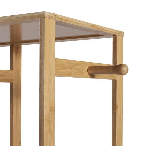 Ruhatartó állvány Ilomantsi Bambus [en.casa]