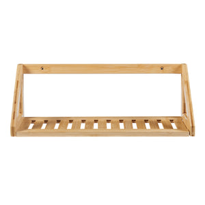 Fali polc 2 db-os szettben Gjerdrum 43x15x15cm bambusz [en.casa]
