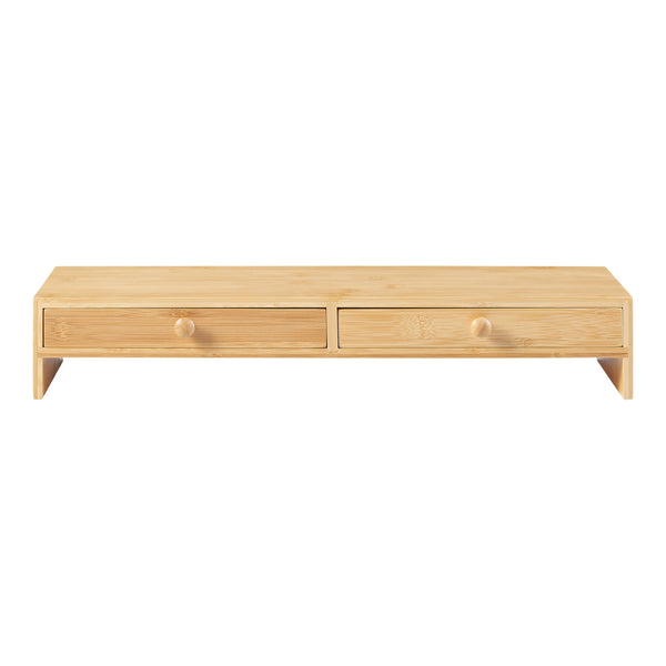 Monitorállvány Hallstahammar 56x18x9,5 cm bambusz [en.casa]