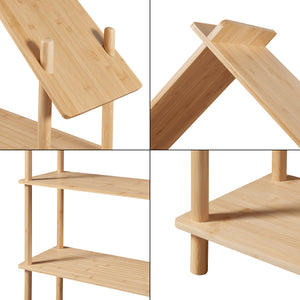 Házikó formájú gyerek könyvespolc Hamarøy 137x90x30cm [en.casa]