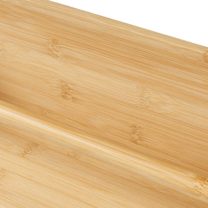 Fali polc Hareid 80x60x12cm bambusz [en.casa]