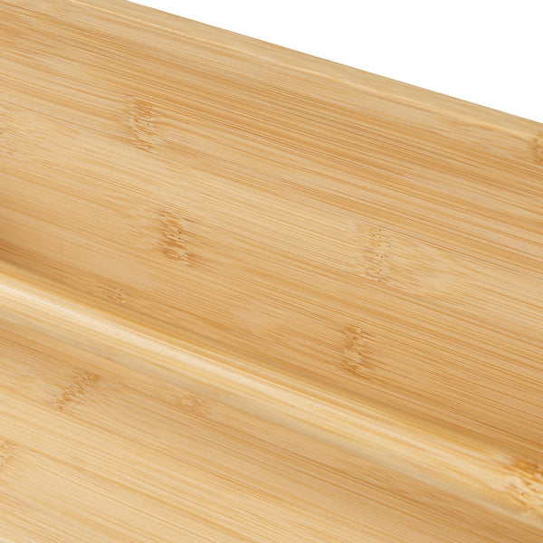 Fali polc Hareid 80x60x12cm bambusz [en.casa]