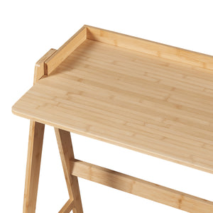 Bambusz íróasztal Härryda 107x47x81cm natúr [en.casa]