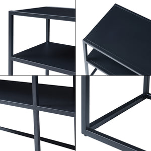 TV állvány Solund 120x30x46cm fekete [en.casa]