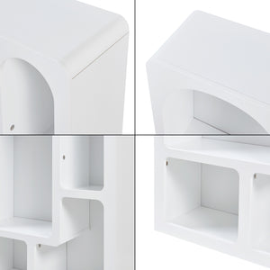 Állópolc Vågå 80x60x24 cm fehér [en.casa]