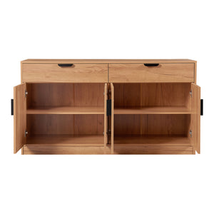 Komód Varkaus 75x140x40cm MDF tölgyfa színben [en.casa]