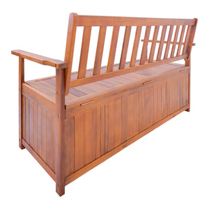 Akácfa kerti pad tárolóval Avezzano 30x60x88cm FSC® tanúsítvánnyal [en.casa]