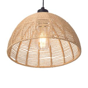 Függőlámpa Romsey fém+rattan [lux.pro]