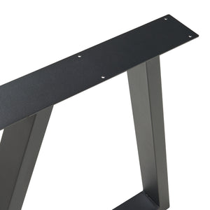 Asztalváz 2db-os szett Lyngby 72x55/70cm fekete [en.casa]