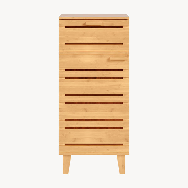 Fürdőszobai szekrény Epind 75x33x30 cm bambusz [en.casa]