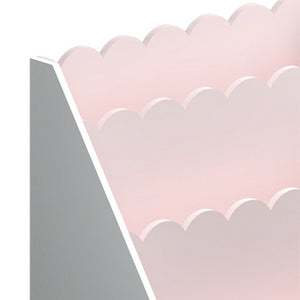 Gyerek könyvtartó polc Vestnes vattacukor/fehér [en.casa]