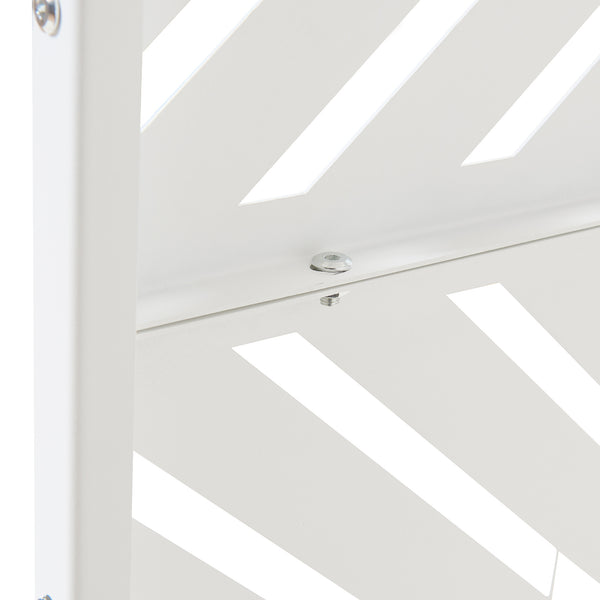 Térelválasztó Kekan acél 200x100x50 cm fehér [casa.pro]