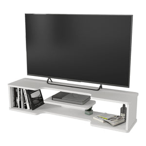 Falra szerelhető TV állvány Yrela 120x30x26 cm fehér [en.casa]