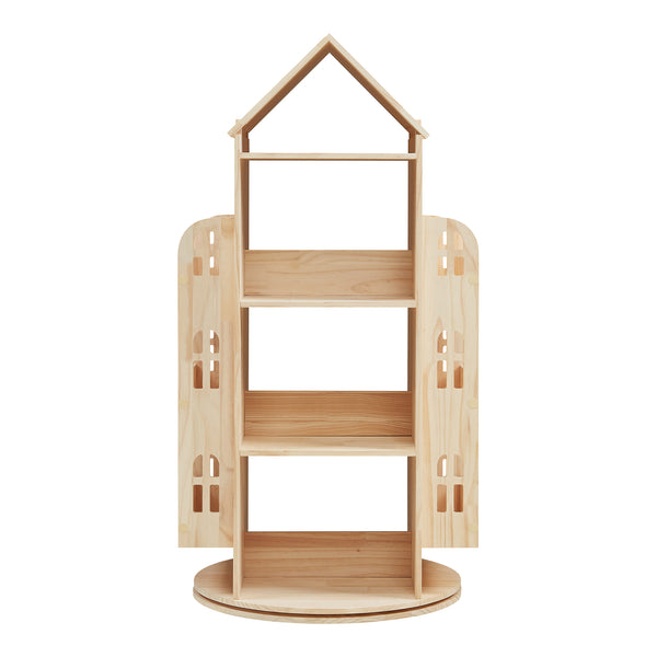 Forgatható gyerekpolc Sanköre 122x64x43 cm fenyőfa natúr [en.casa]