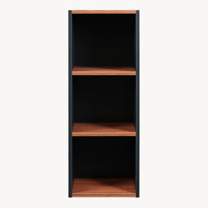 Könyvespolc Trond 80x30x23 cm fekete/diófa hatású [en.casa]