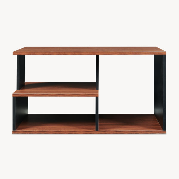 Dohányzóasztal Trond 80x40x42 cm fekete/diófa hatású [en.casa]