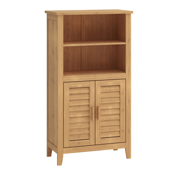 Kis szekrény Rirg 92x50x25 cm bambusz természetes [en.casa]