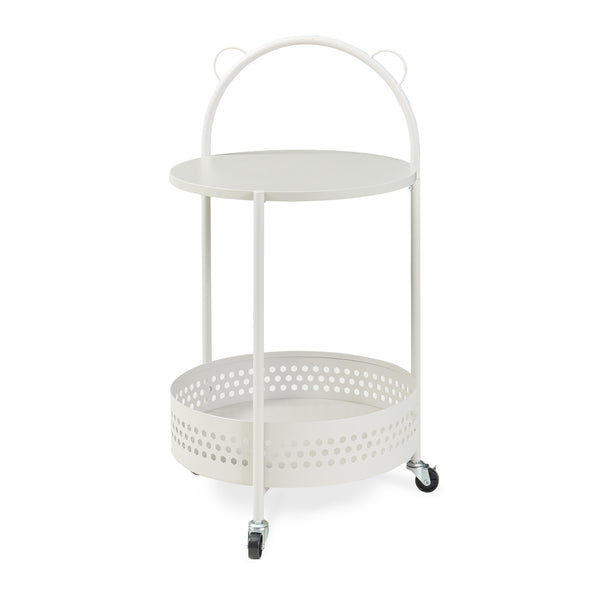 Zsúrkocsi Jässaatka acél 76x40 cm szürke [en.casa]
