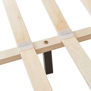 Kárpitozott franciágy Albacete műbőr 180x200 cm fekete Corium