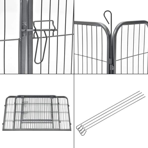 Kisállat ketrec ABWI-5208 acél 125 x 85 x 70 cm [pro.tec] 