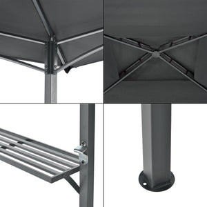 Grillpavilon Parga BBQ 250 x 241 x 151 cm sötétszürke [en.casa]