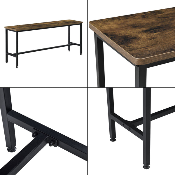 Étkezőgarnitúra Pajala asztal két paddal szettben [en.casa]  