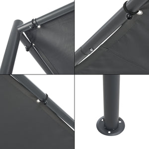 Kerti pavilon Carunchio 300 x 285 cm sötétszürke [en.casa] 