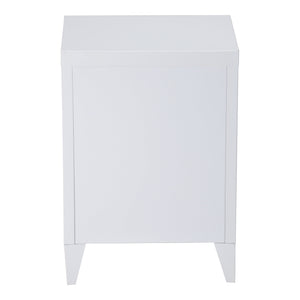 Éjjeli szekrény Inari bal oldali fogantyúval acél [en.casa]