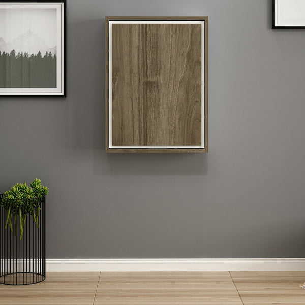 Lehajtható íróasztal Greve 82x62x16 cm forgácslap fehér dió [en.casa] 