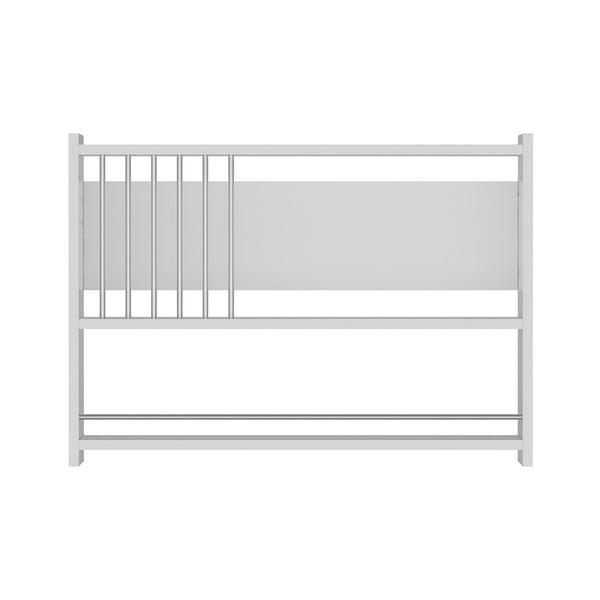 Konyhai falipolc Helsingør 60x84x20 cm forgácslap fehér [en.casa]