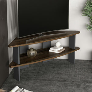 TV-asztal Fredensborg 45x116x40 cm antikfa hatás / antracit [en.casa]