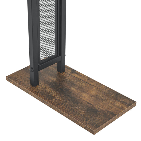Törölközőtartó állvány Telavi 88 x 40 x 20 cm acél/MDF [en.casa] 