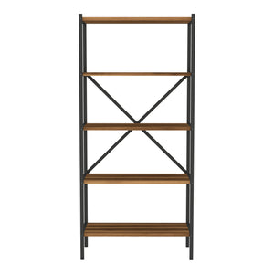 Konyhai polc Tomelilla 160x66x34 cm dió/antracit [en.casa]