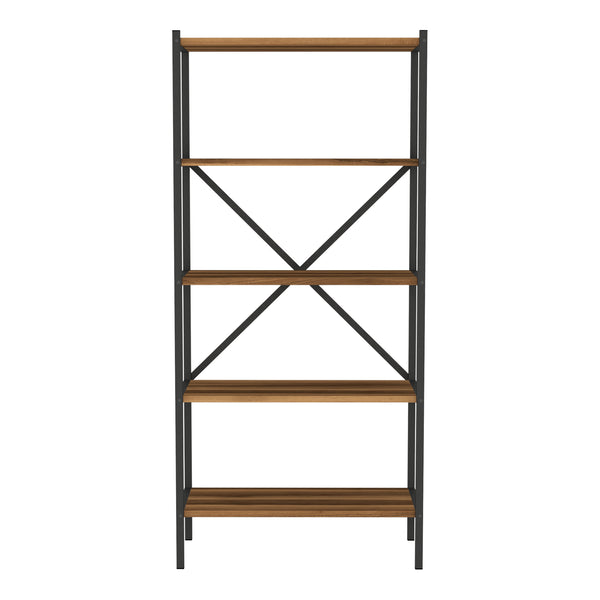 Konyhai polc Tomelilla 160x66x34 cm dió/antracit [en.casa]