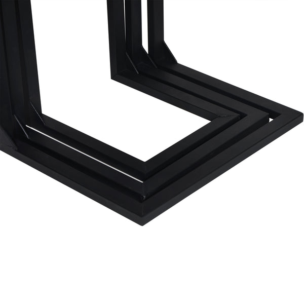 Rørvig asztalkészlet 3 darabos, fenyőfa, pácolt [en.casa]