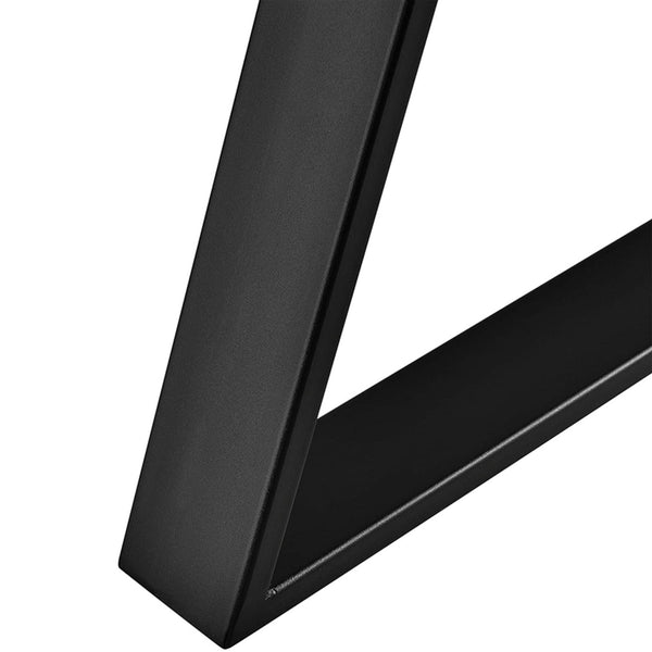 Lyngby asztalláb 2 db acél 72x55cm fekete [en.casa]
