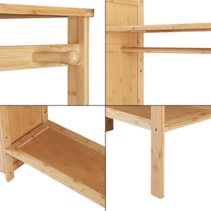 Ruhatartó állvány Oldsum bambusz [en.casa]