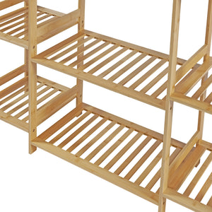 Ruhatartó állvány Ilomantsi Bambus [en.casa]