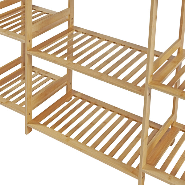 Ruhatartó állvány Ilomantsi Bambus [en.casa]