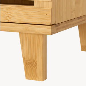 Bambusz mosdó alatti szekrény Iveland 60x40x30cm [en.casa]