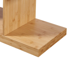 Bambusz könyvespolc Gullspång 130x55x30cm natúr [en.casa]