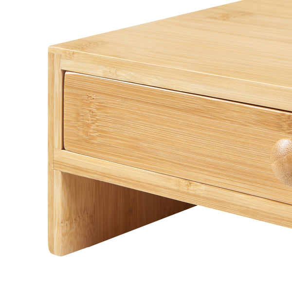 Monitorállvány Hallstahammar 56x18x9,5 cm bambusz [en.casa]