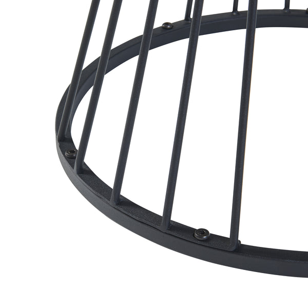 Kisasztal Fossbergom fekete/tölgyfa-hatású [en.casa]