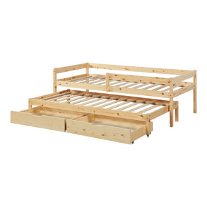 Fenyő gyerekágy 2 fiókkal Sonkajärvi 90x200cm [en.casa]