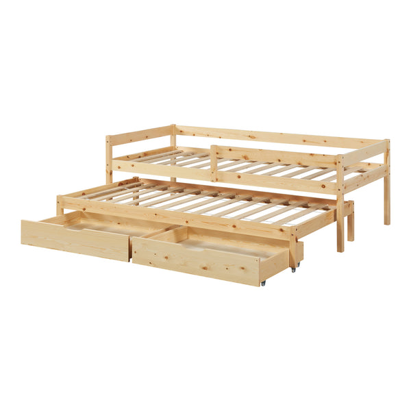 Fenyő gyerekágy 2 fiókkal Sonkajärvi 90x200cm [en.casa]