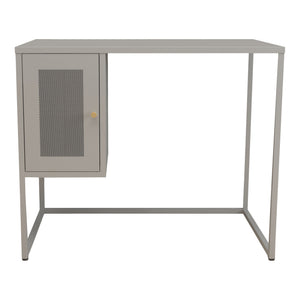 Íróasztal Sund acél 75x100x50 cm szürke [en.casa]