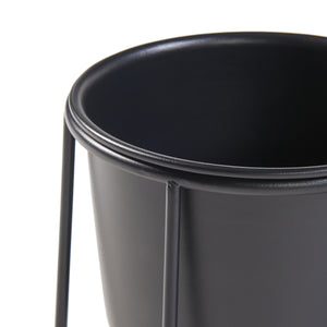 Növénytartó állvány szett Nesseby 2 db fekete [en.casa]