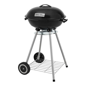 Faszenes gömbgrill Apricena 80x49x47cm fekete [casa.pro]