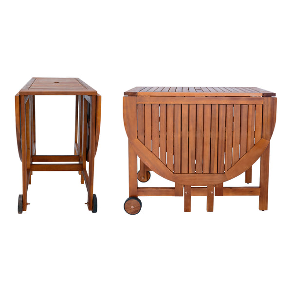 Kerti étkező garnitúra Acerenza 7 részes akácfa FSC® tanúsítvánnyal [en.casa]