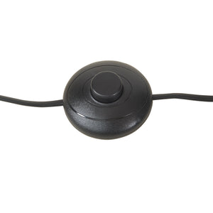 Állólámpa Barton 2 foglalatú fém 159 cm fekete [lux.pro]